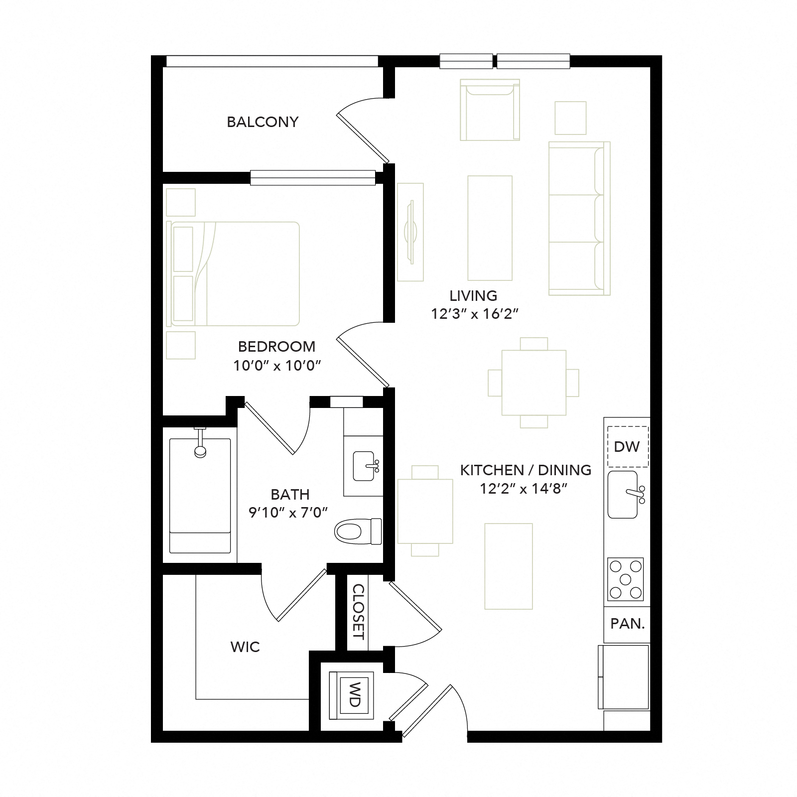 Floor plan layout diagram for A3